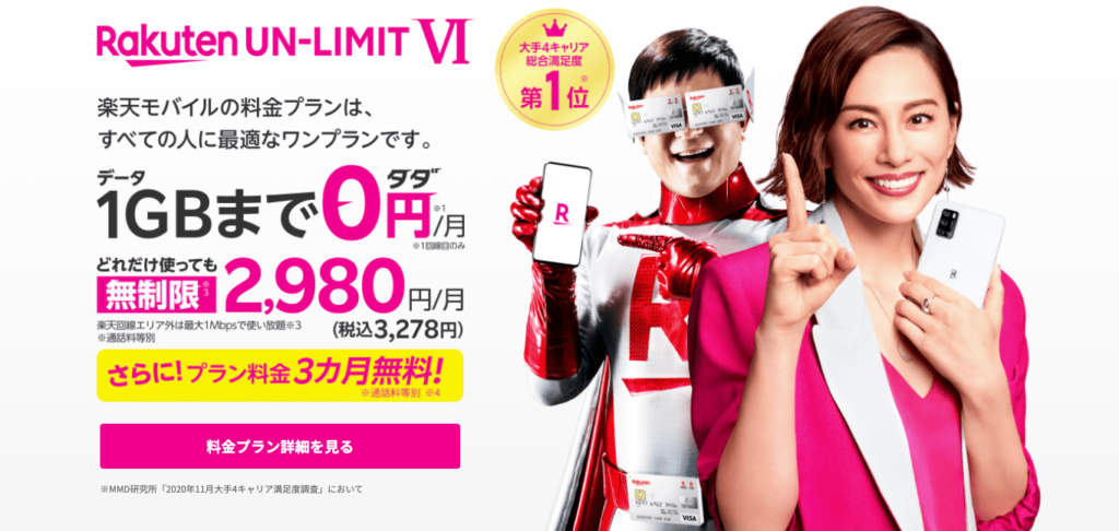 楽天モバイルキャンペーン